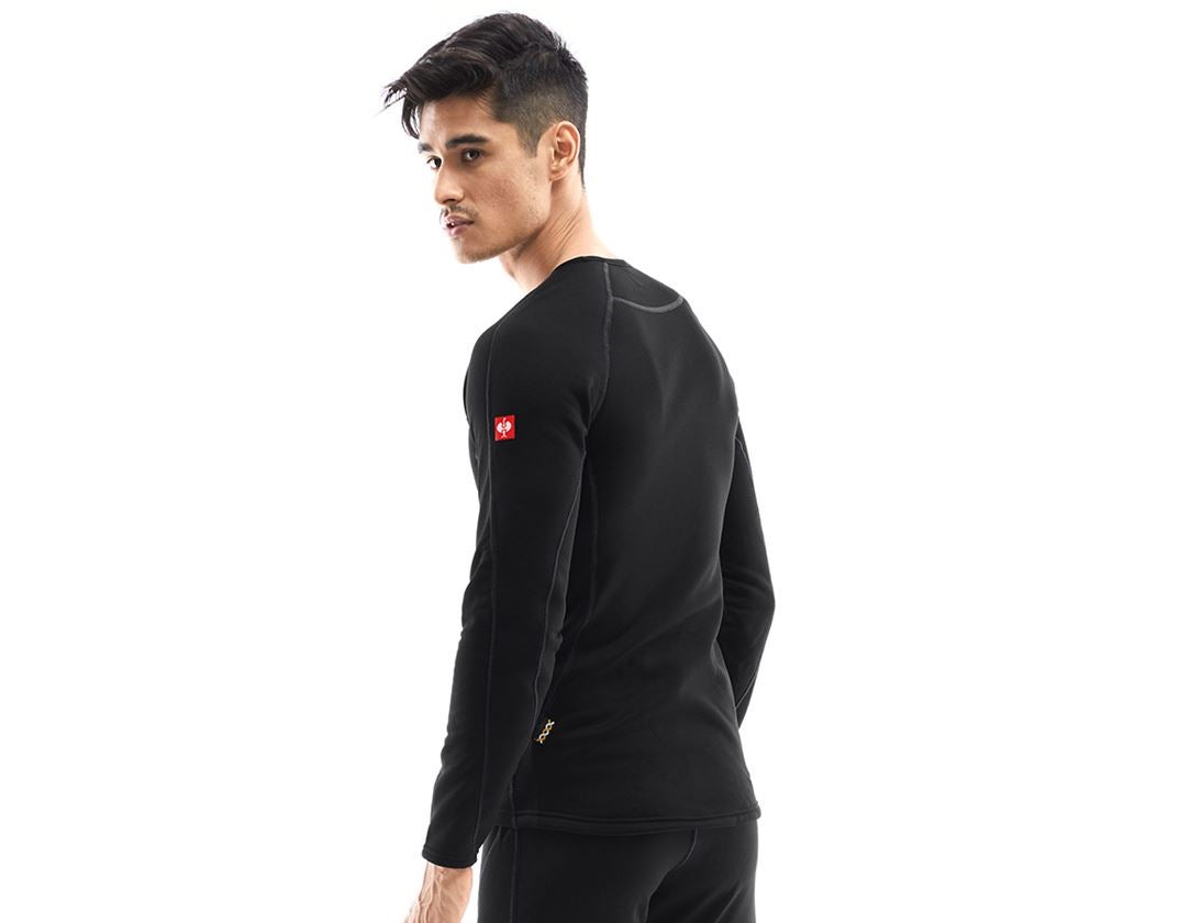 Froid: e.s. Fonction-Longsleeve thermo stretch-x-warm + noir 1