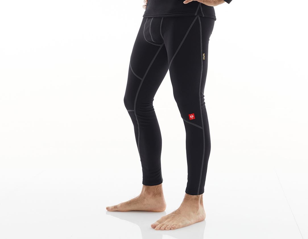 Kälte: e.s. Funktions-Long Pants thermo stretch-x-warm + schwarz 1