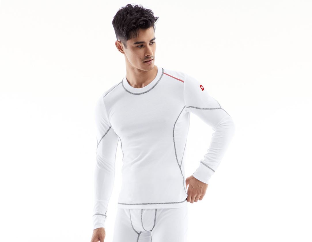 Sous-vêtements | Vêtements thermiques: e.s. Fonction-Longsleeve basis-light + blanc 1