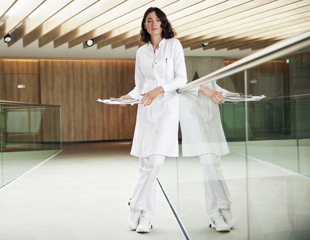 Sarraus de travail | Manteaux médicaux: Manteau professionnel pour femme Kira + blanc 1