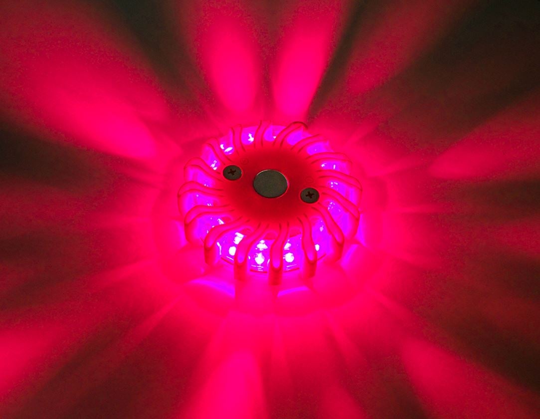 Lampes | Eclairages: Signal lumineux éclairage d'avert. de chantier LED + rouge