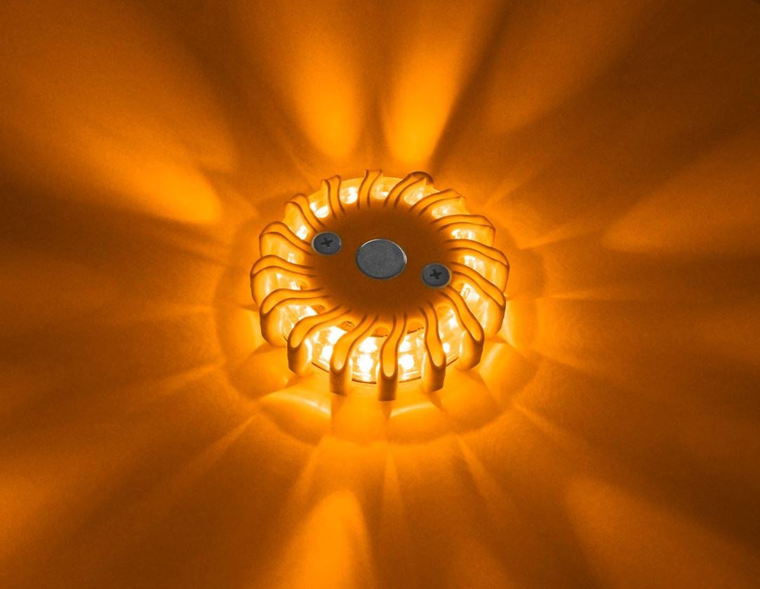Lampes | Eclairages: Signal lumineux éclairage d'avert. de chantier LED + orange