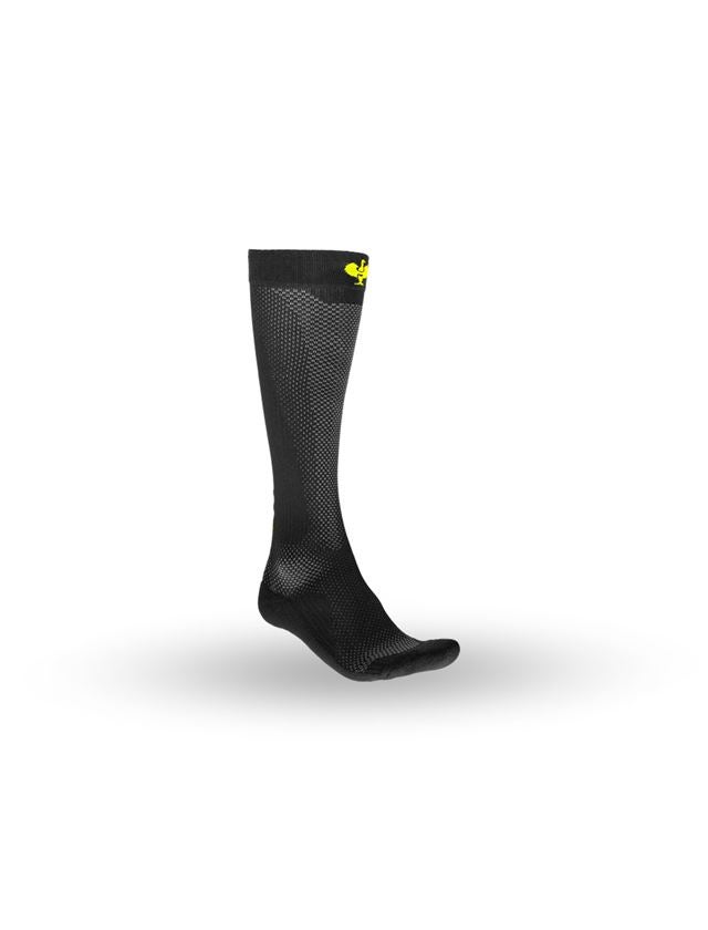 Socken | Strümpfe: e.s. Allseason Socken Function light/x-high + schwarz/warngelb