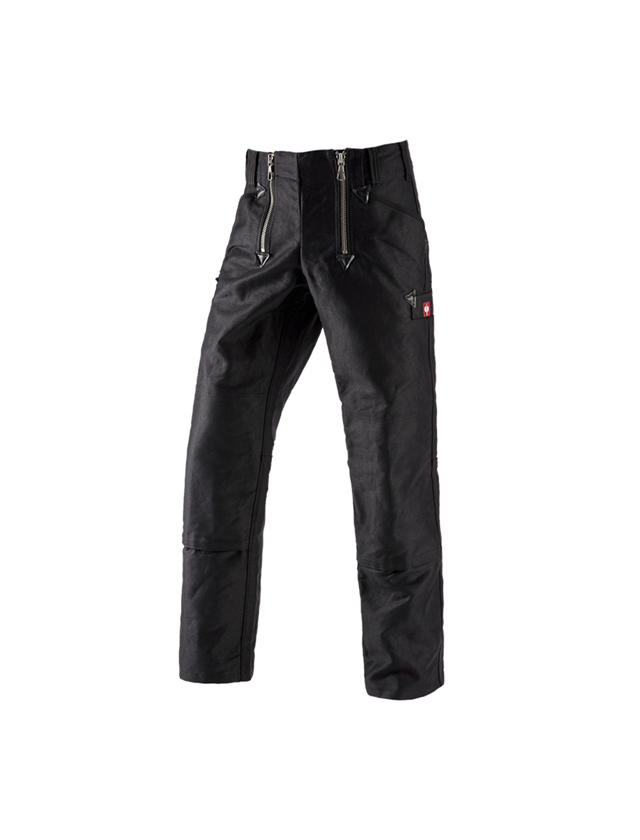 Pantalons de travail: e.s. Pantalon corp. retors double,s.pattes d‘élép. + noir 1