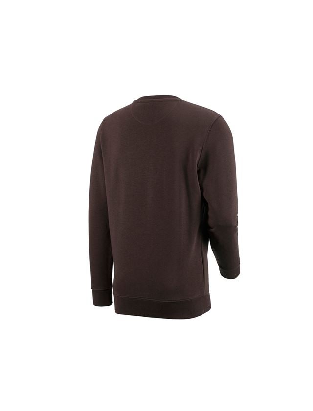 Installateurs / Plombier: e.s. Sweatshirt poly cotton + brun 1