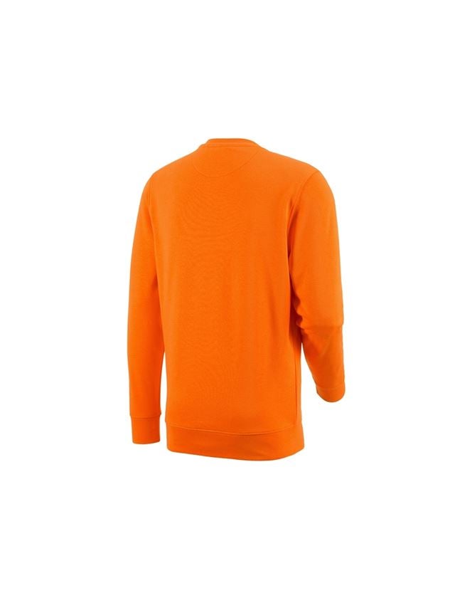 Hauts: e.s. Sweatshirt poly cotton + orange 1