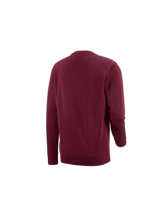 Shirts & Co.: e.s. Sweatshirt poly cotton + bordeaux 1