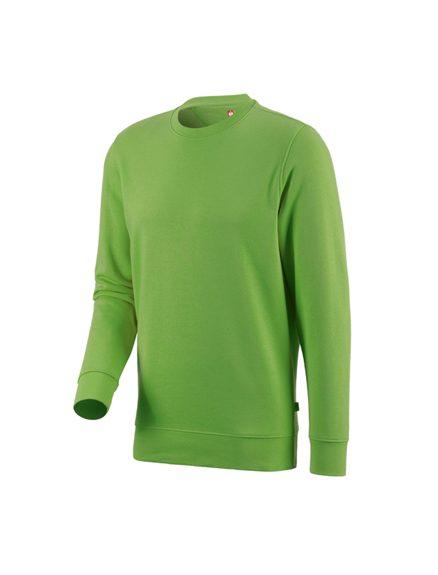Menuisiers: e.s. Sweatshirt poly cotton + vert d'eau