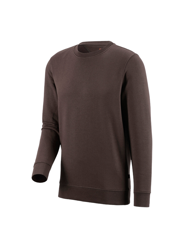 Thèmes: e.s. Sweatshirt poly cotton + marron
