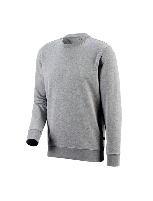 Thèmes: e.s. Sweatshirt poly cotton + gris mélange