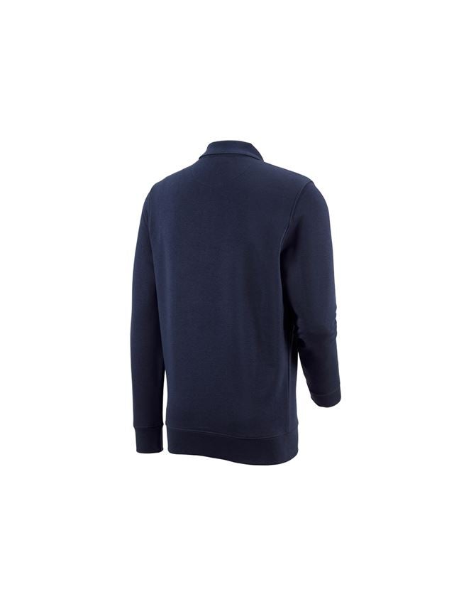 Hauts: e.s. Sweatshirt poly cotton Pocket + bleu foncé 1