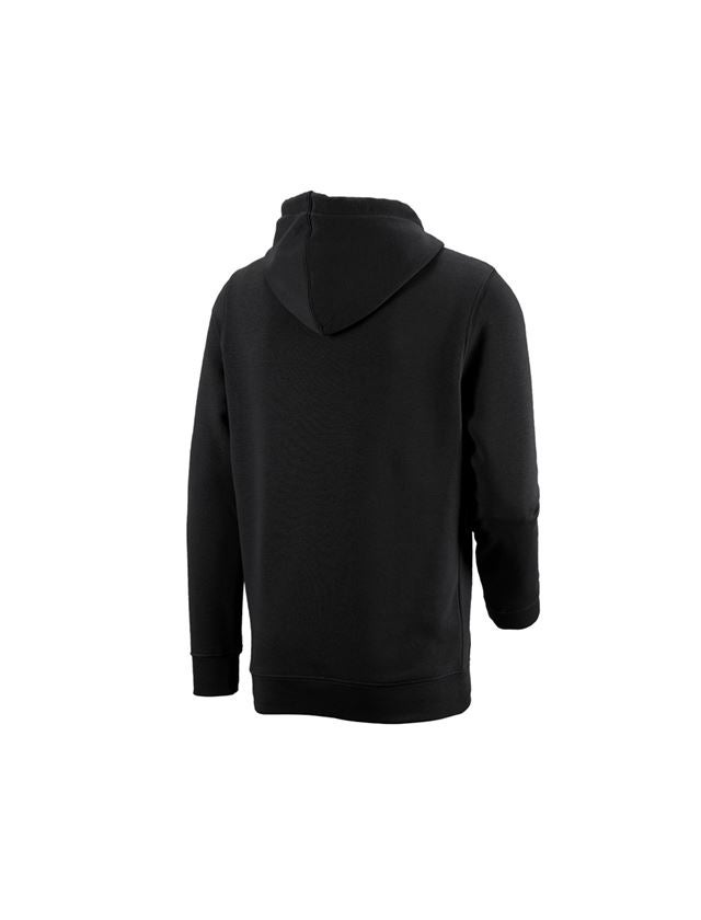 Menuisiers: e.s. Sweatshirt à capuche poly cotton + noir 1