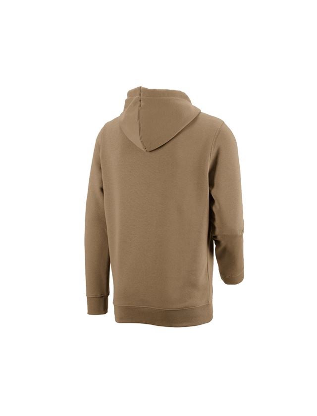 Hauts: e.s. Sweatshirt à capuche poly cotton + kaki 2