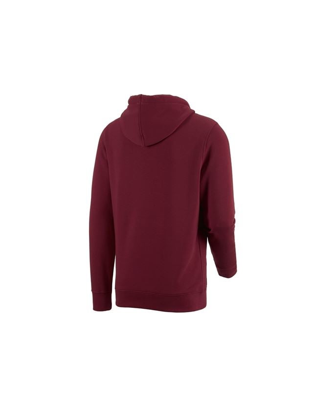Thèmes: e.s. Sweatshirt à capuche poly cotton + bordeaux 2