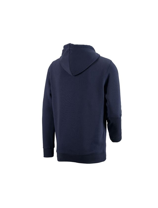 Menuisiers: e.s. Sweatshirt à capuche poly cotton + bleu foncé 1