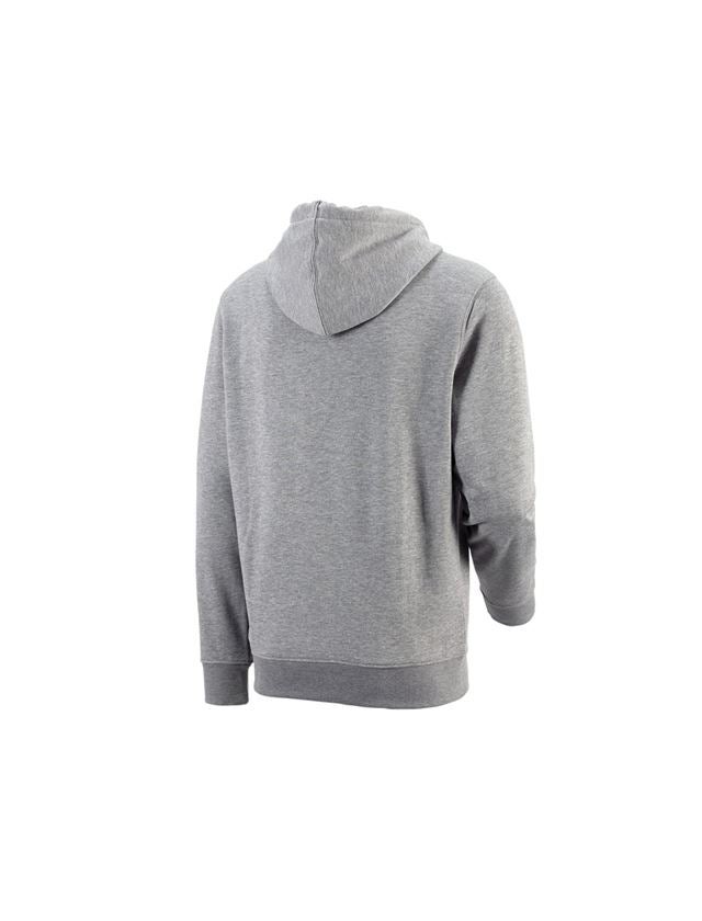 Menuisiers: e.s. Sweatshirt à capuche poly cotton + gris mélange 2