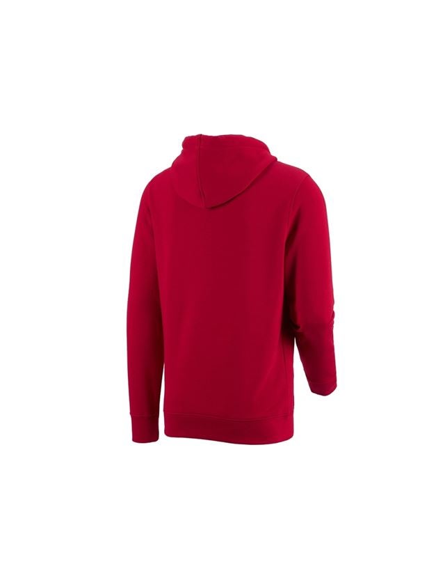 Installateurs / Plombier: e.s. Sweatshirt à capuche poly cotton + rouge vif 1