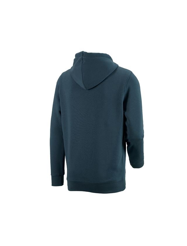 Hauts: e.s. Sweatshirt à capuche poly cotton + bleu marin 1