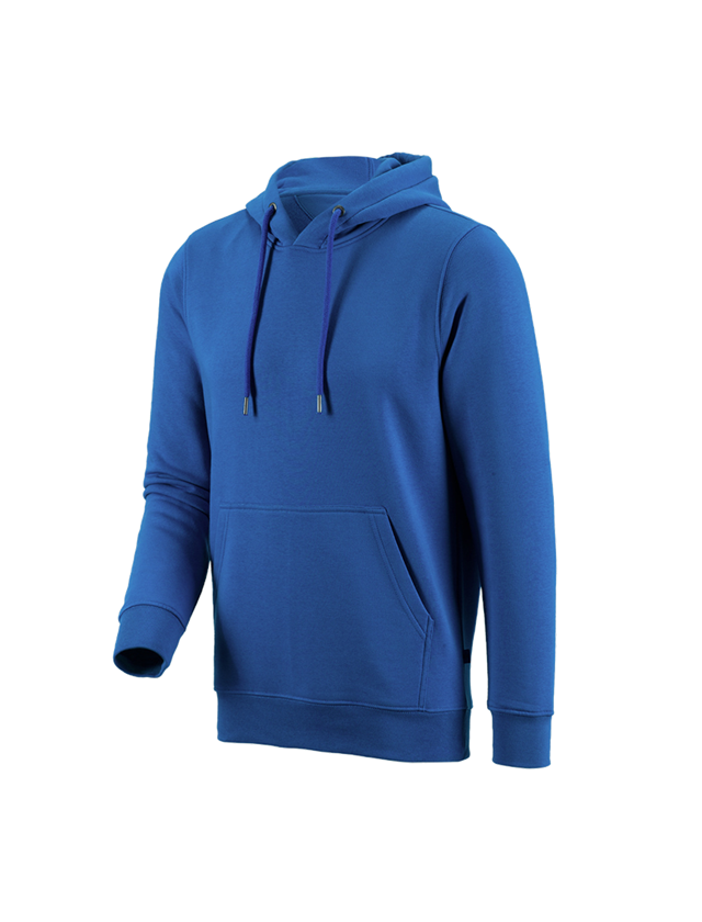 Menuisiers: e.s. Sweatshirt à capuche poly cotton + bleu gentiane 2