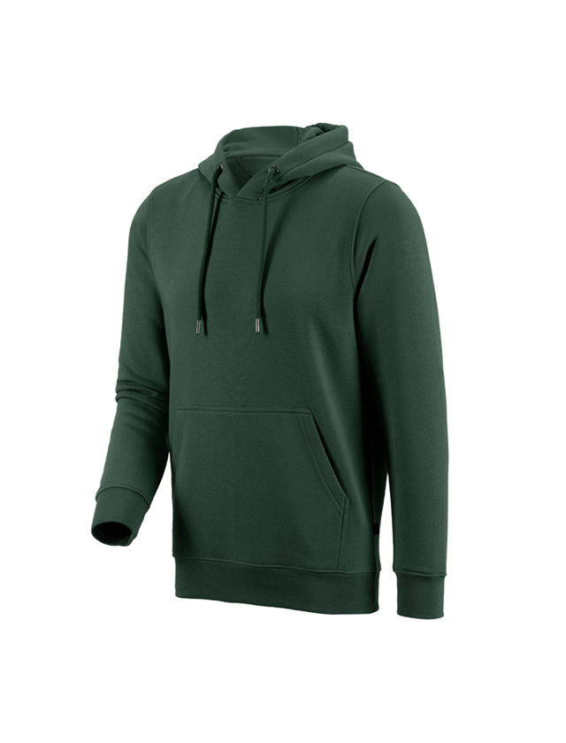 Menuisiers: e.s. Sweatshirt à capuche poly cotton + vert