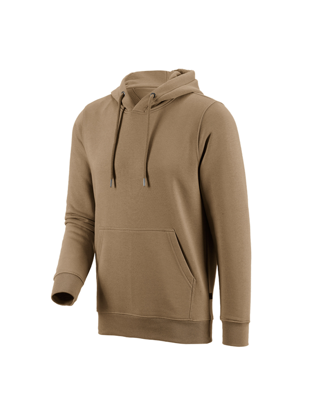 Shirts & Co.: e.s. Hoody-Sweatshirt poly cotton + khaki 1