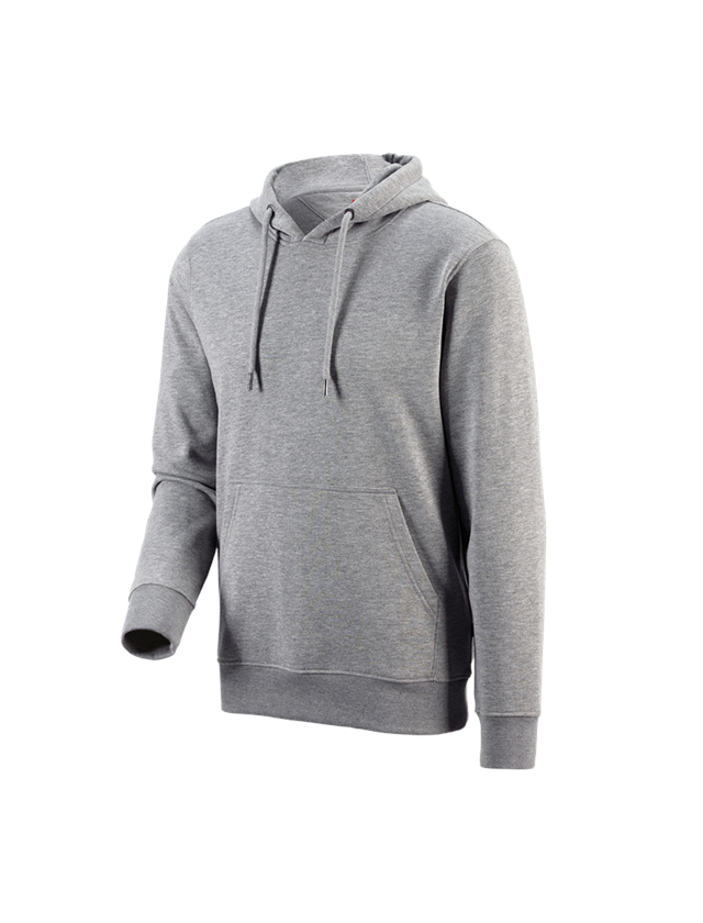 Installateurs / Plombier: e.s. Sweatshirt à capuche poly cotton + gris mélange 1