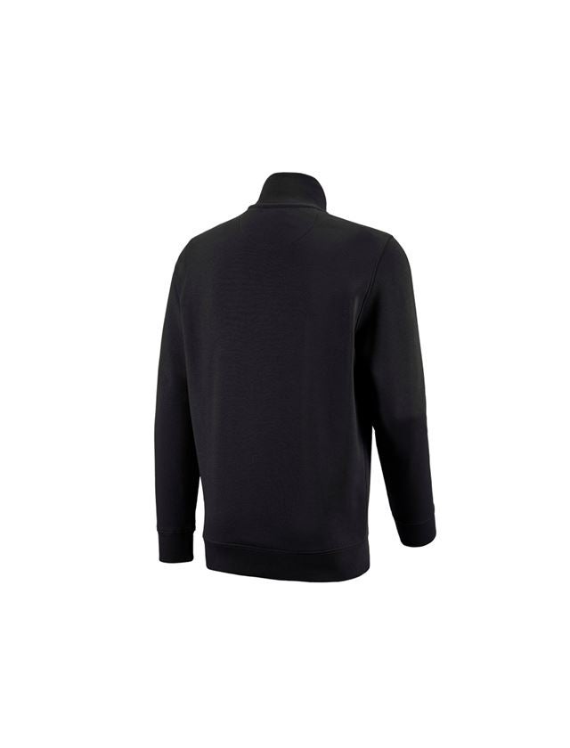 Menuisiers: e.s. Sweatshirt ZIP poly cotton + noir 3