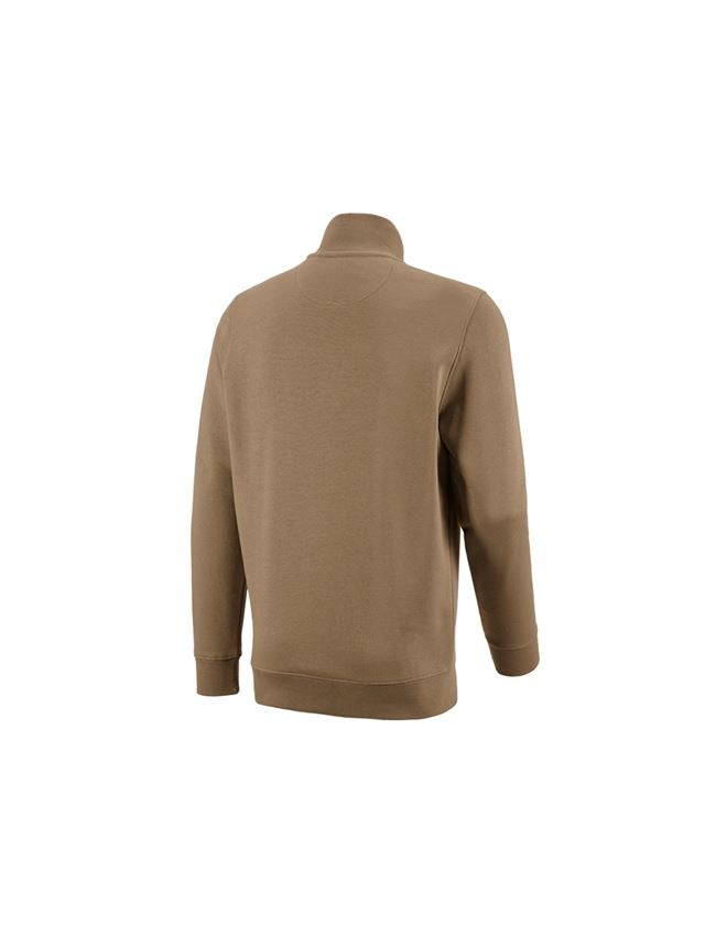 Installateur / Klempner: e.s. ZIP-Sweatshirt poly cotton + khaki 1