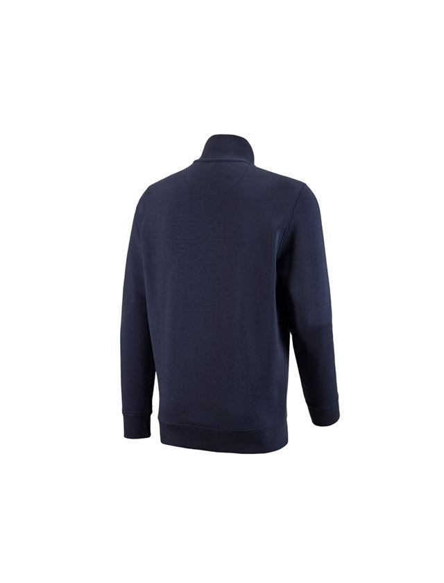Installateurs / Plombier: e.s. Sweatshirt ZIP poly cotton + bleu foncé 1