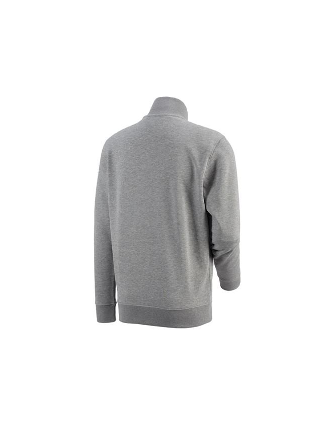 Menuisiers: e.s. Sweatshirt ZIP poly cotton + gris mélange 2