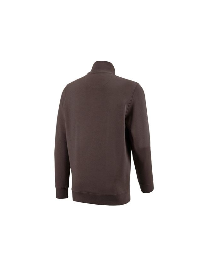 Menuisiers: e.s. Sweatshirt ZIP poly cotton + marron 3