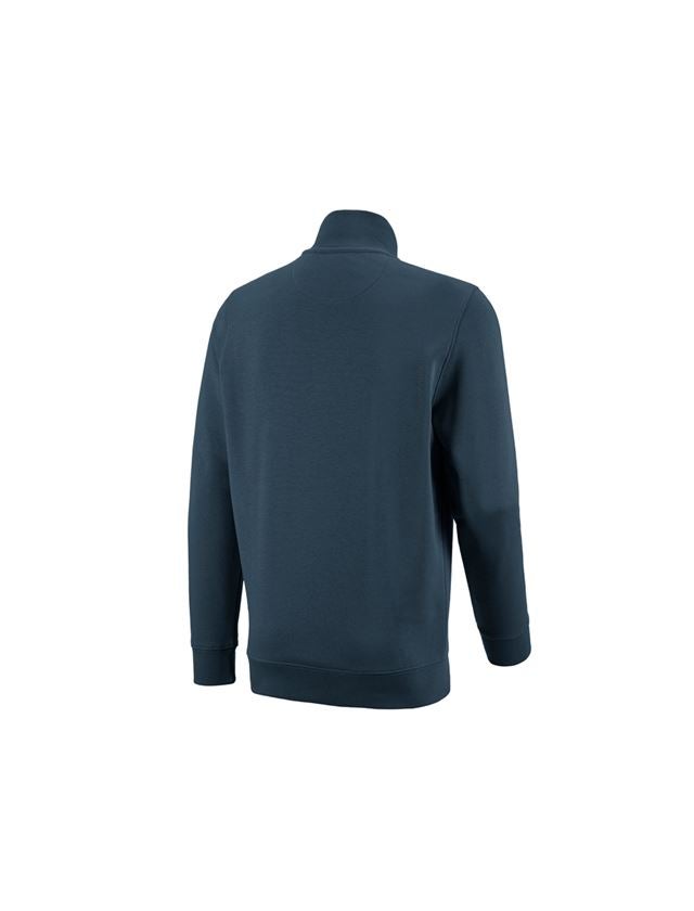 Menuisiers: e.s. Sweatshirt ZIP poly cotton + bleu marin 1