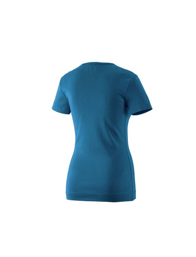 Shirts & Co.: e.s. T-Shirt cotton V-Neck, Damen + atoll 1