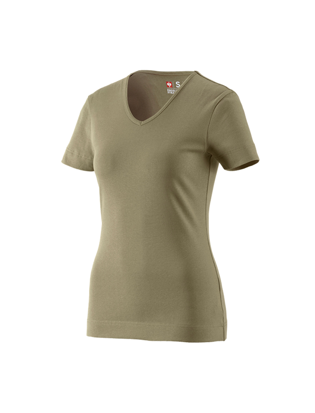 Installateurs / Plombier: e.s. T-shirt cotton V-Neck, femmes + roseau
