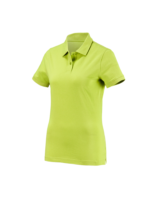 Installateur / Klempner: e.s. Polo-Shirt cotton, Damen + maigrün
