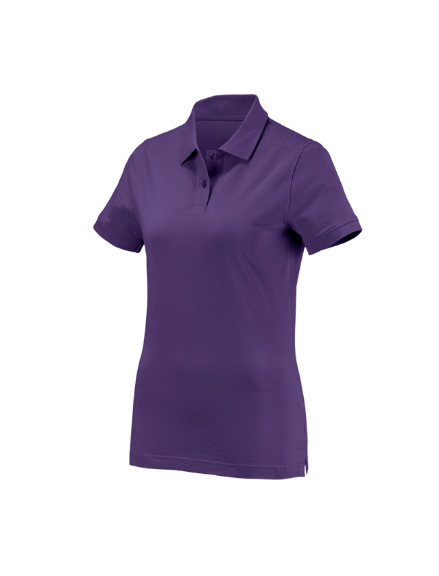 Themen: e.s. Polo-Shirt cotton, Damen + lila