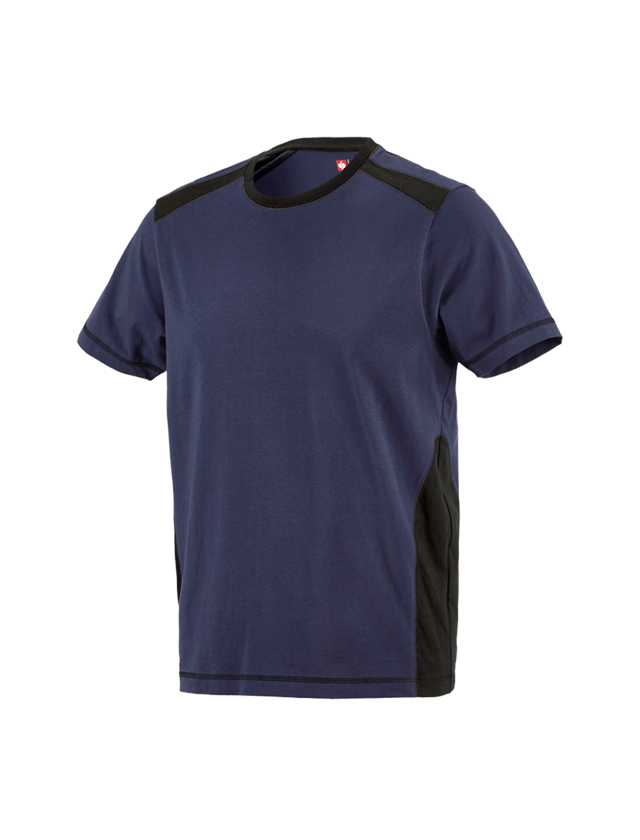 Menuisiers: T-shirt  cotton e.s.active + bleu foncé/noir 1