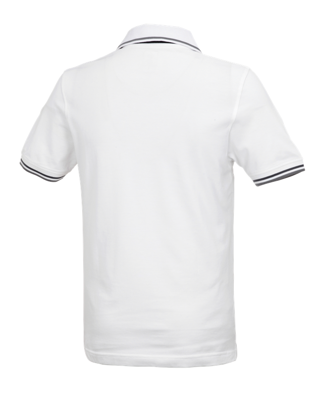 Installateur / Klempner: e.s. Polo-Shirt cotton Deluxe Colour + weiß/anthrazit 2