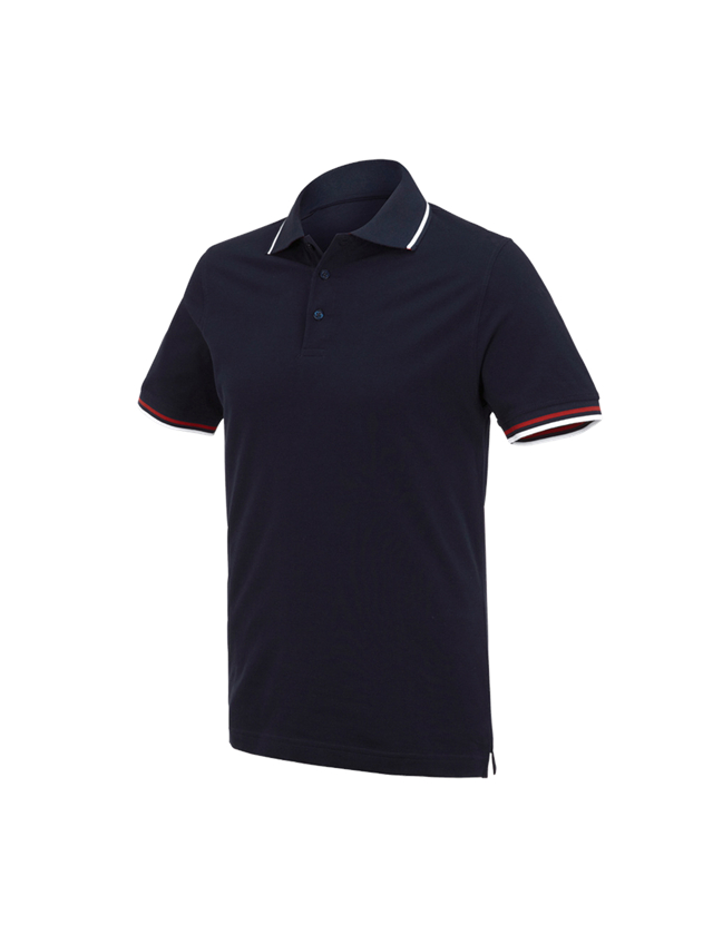 Galabau / Forst- und Landwirtschaft: e.s. Polo-Shirt cotton Deluxe Colour + dunkelblau/rot 2