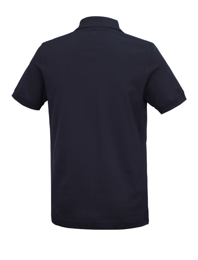 Shirts & Co.: e.s. Polo-Shirt cotton Deluxe + dunkelblau 3