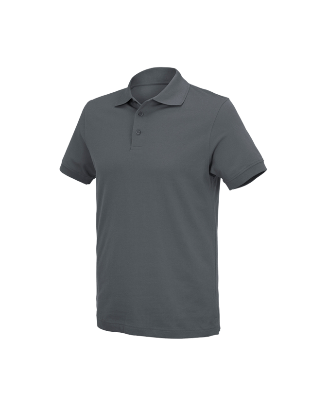 Shirts & Co.: e.s. Polo-Shirt cotton Deluxe + anthrazit 5