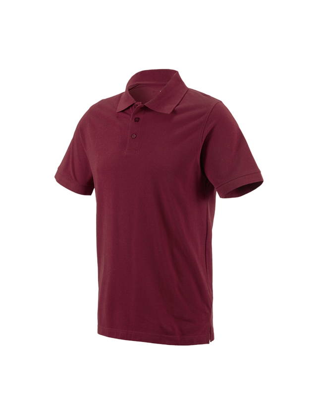 Shirts & Co.: e.s. Polo-Shirt cotton + bordeaux