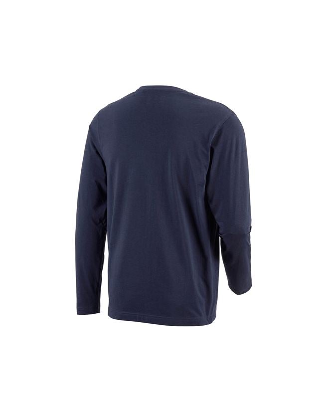 Shirts & Co.: e.s. Longsleeve cotton + dunkelblau 3
