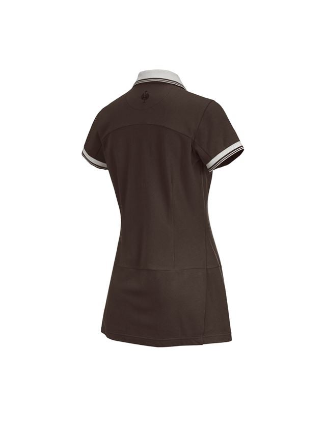 Shirts & Co.: Piquékleid e.s.avida + kastanie 1