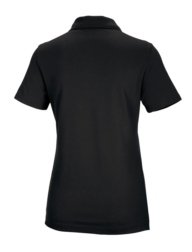 Schreiner / Tischler: e.s. Funktions Polo-Shirt poly cotton, Damen + schwarz 1