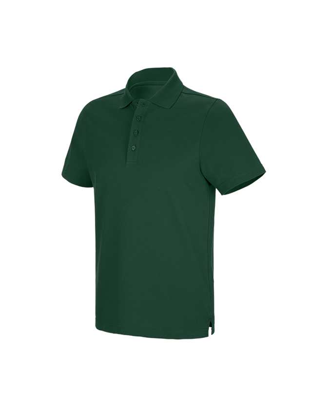Themen: e.s. Funktions Polo-Shirt poly cotton + grün