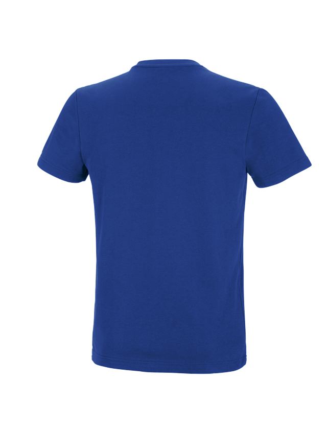 Hauts: e.s. T-shirt fonctionnel poly cotton + bleu royal 1