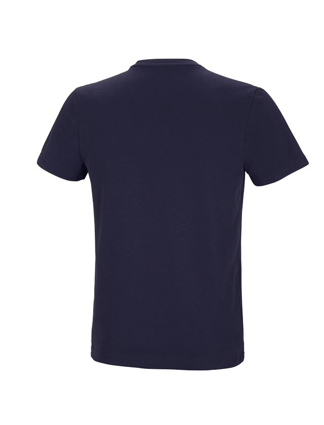 Thèmes: e.s. T-shirt fonctionnel poly cotton + bleu foncé 3