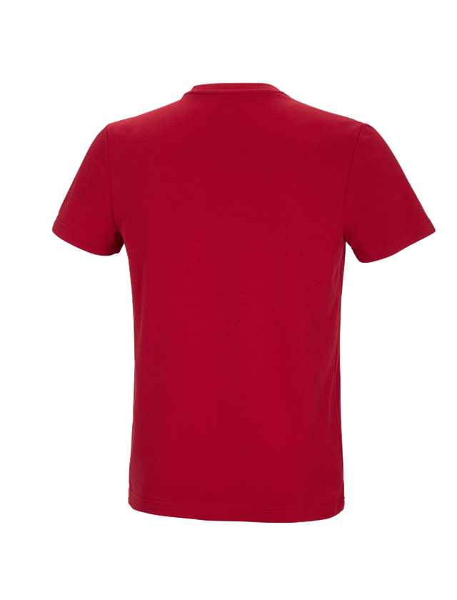 Menuisiers: e.s. T-shirt fonctionnel poly cotton + rouge vif 1