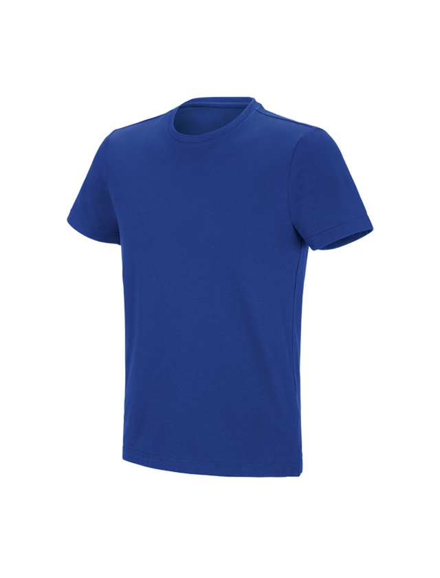 Installateurs / Plombier: e.s. T-shirt fonctionnel poly cotton + bleu royal